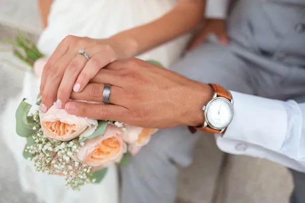 Casal em ensaio externo
